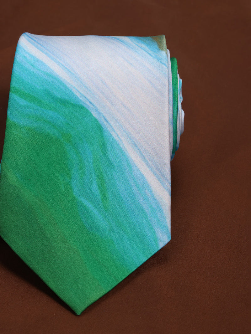 Tricolor Flag Printed Necktie