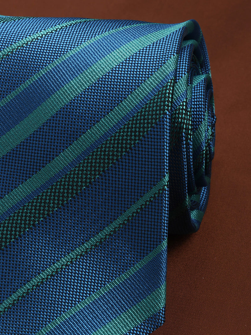 Blue Stripe Woven Necktie