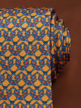 Mustard Abstract Printed Necktie