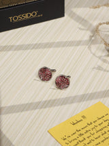 Pink Paisley Cufflinks