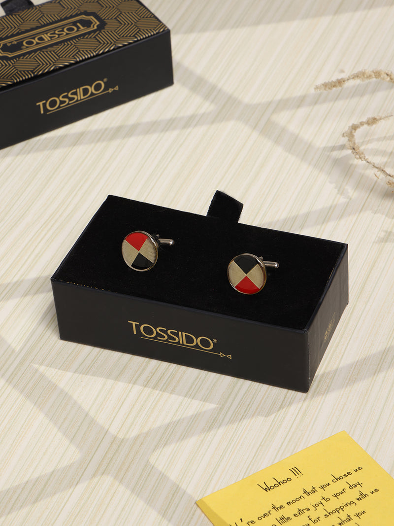 Multicolor Geometric Cufflinks