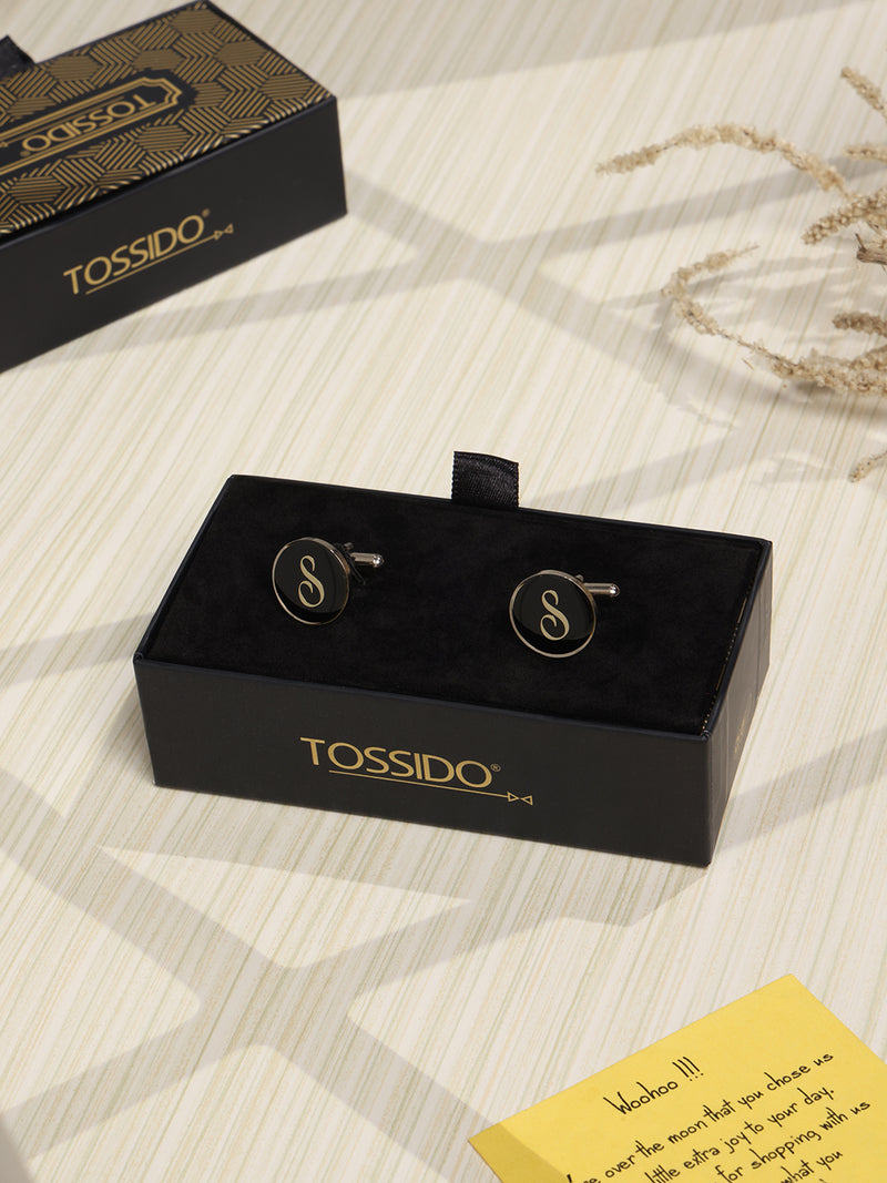 Alphabet S Cufflink