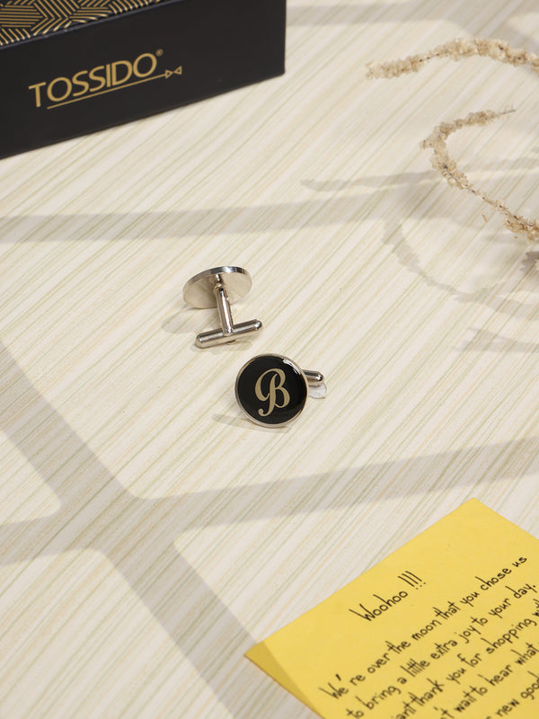 Alphabet B Cufflink