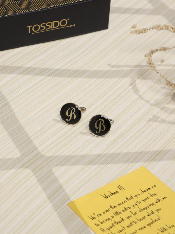 Alphabet B Cufflink