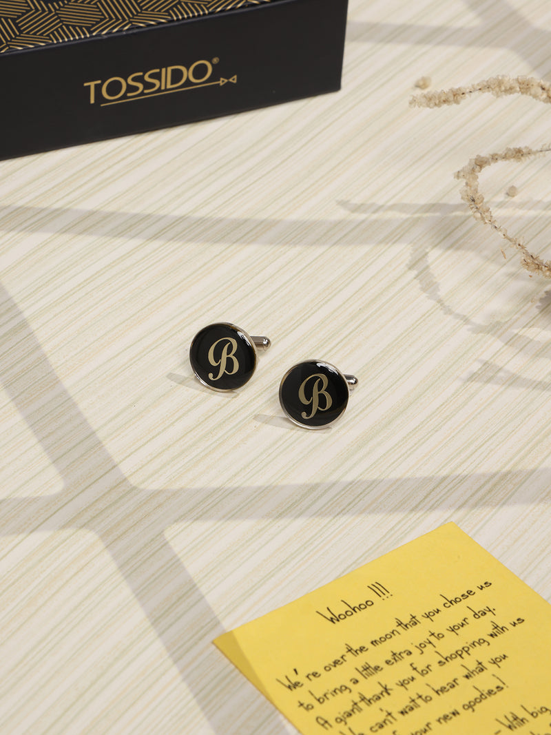 Alphabet B Cufflink