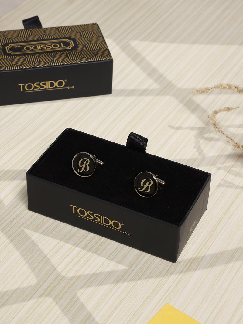 Alphabet B Cufflink