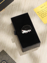 Black Hedgehog Brooch