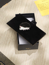 Black Hedgehog Brooch