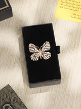 Black & Gold Butterfly Brooch