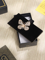 Black & Gold Butterfly Brooch