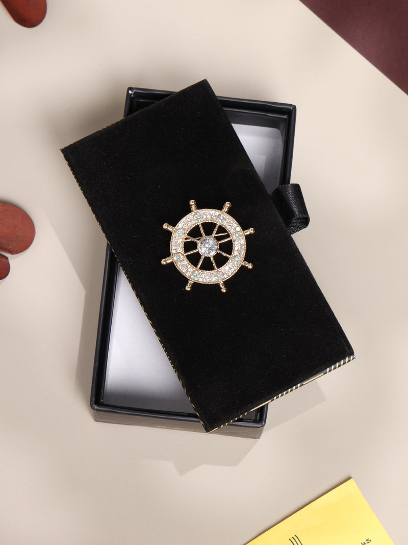Golden Helm Brooch