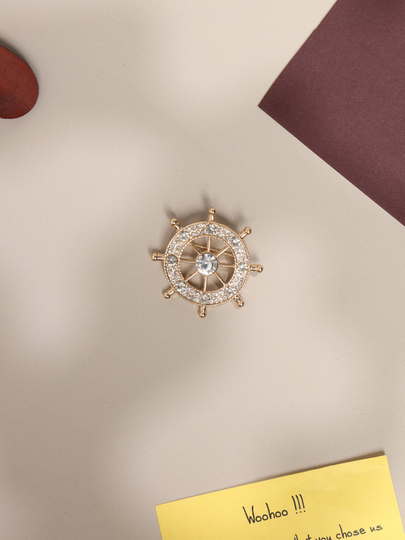 Golden Helm Brooch