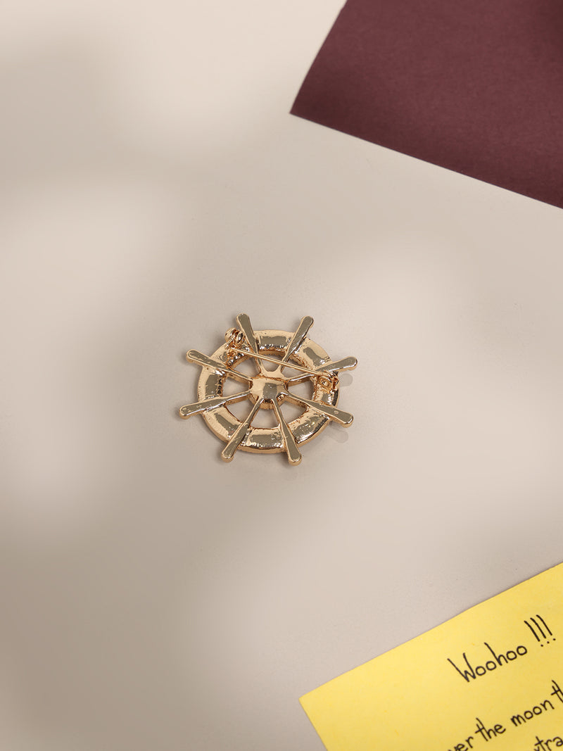 Golden Helm Brooch