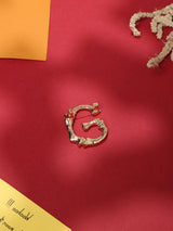 Golden Alphabet G Brooch