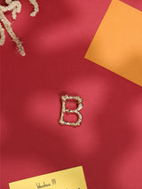 Golden Alphabet B Brooch