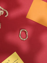 Golden Alphabet O Brooch