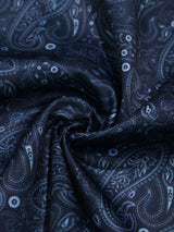 Blue Paisley Pocket Square