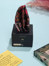 Black Paisley Pocket Square