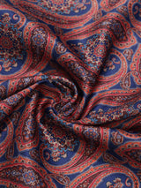 Blue & Red Paisley Pocket Square