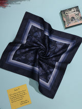 Blue Floral Pocket Square
