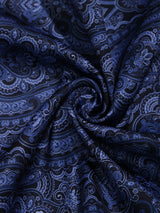 Blue Paisley Pocket Square
