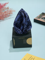 Blue Paisley Pocket Square