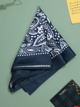 Blue Paisley Pocket Square