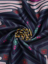 Grey Geometric Pocket Square