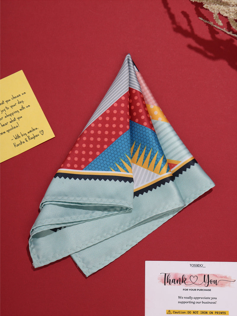 Multicolor Abstract Pocket Square