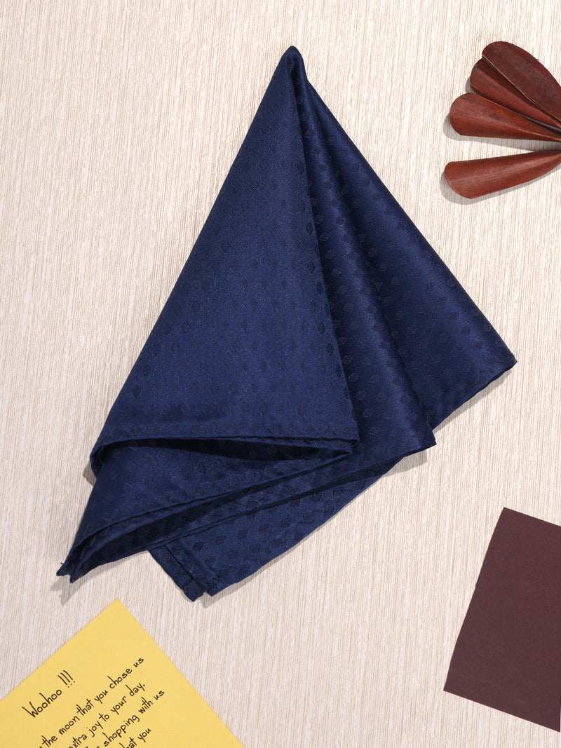 Blue Geometric Pocket Square
