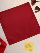 Maroon Solid Pocket Square