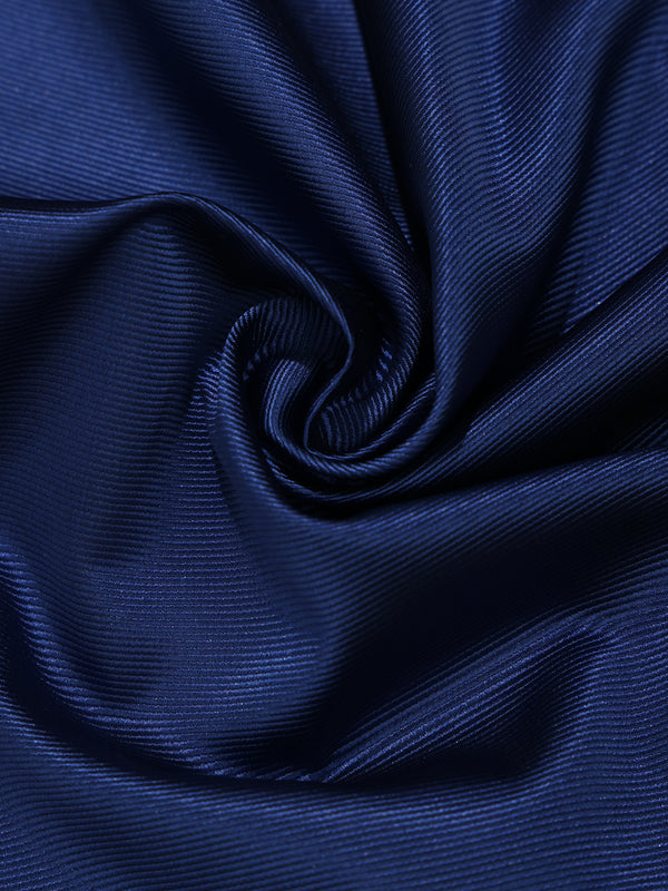 Blue Solid Pocket Square