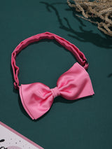 Pink Satin Poly Bow Tie