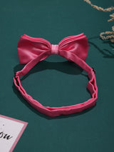 Pink Satin Poly Bow Tie