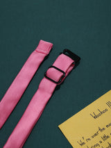 Pink Satin Poly Bow Tie