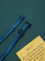 Blue Satin Bow Tie