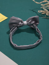 Grey Satin Poly Bow Tie