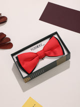Red & Black Satin Poly Bow Tie