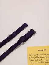 Purple Satin Poly Bow Tie