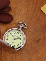 Classic Quartz Pocket Watch – Silver Finish