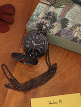 Classic Silver Pocket Watch with Full Skeleton Dial