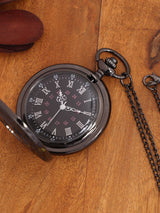 Classic Silver Pocket Watch with Full Skeleton Dial