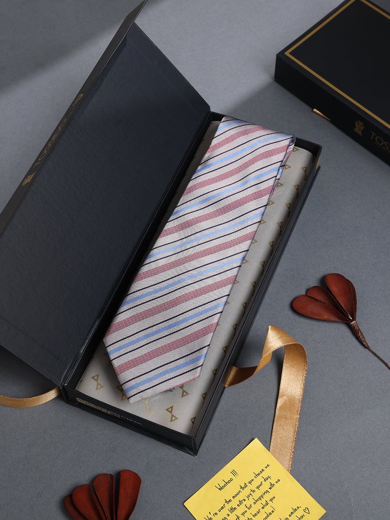 Multicolor Stripe Woven Necktie