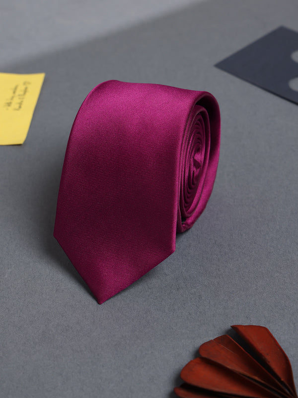 Deep Pink Skinny Necktie