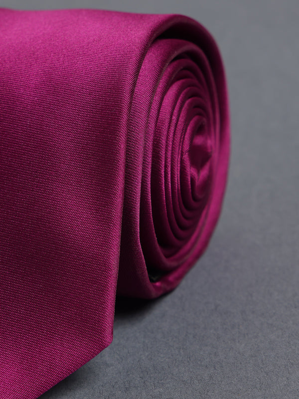 Deep Pink Skinny Necktie