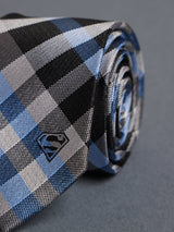 Multicolor Check Woven Silk Necktie