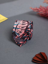 Pink Floral Printed Necktie