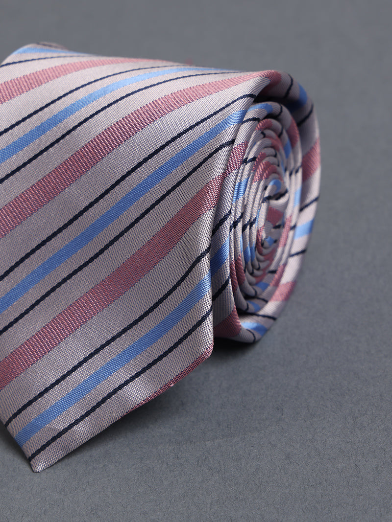 Multicolor Stripe Woven Necktie