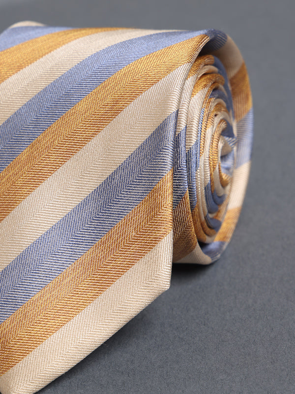 Multicolor Stripe Woven Silk Necktie