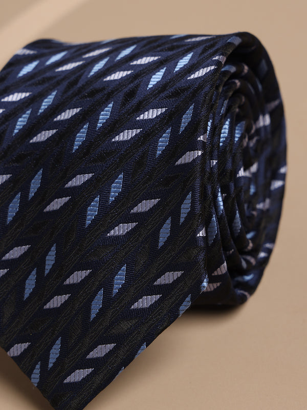 Blue Stripe Woven Necktie